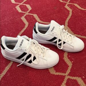 Adidas Classic White and Black Sneakers